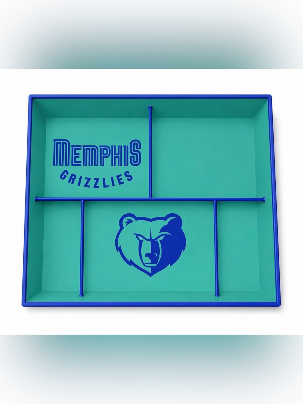 Memphis Grizzlies NBA Pocket Dump Tray - For Keys, Wallet, Money, Etc
